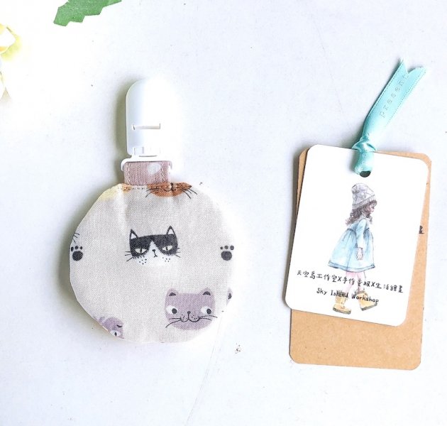 貓咪點點 圓圓平安符袋/寶寶禮物