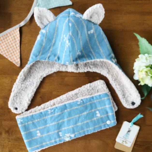 藍田白鷺 貓咪耳朵飛行帽 /寶寶 小童禮物